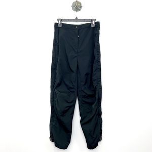 L.L. Bean Vintage Black Full Zip Tear Away Pants Travel Hiking Women’s Size M